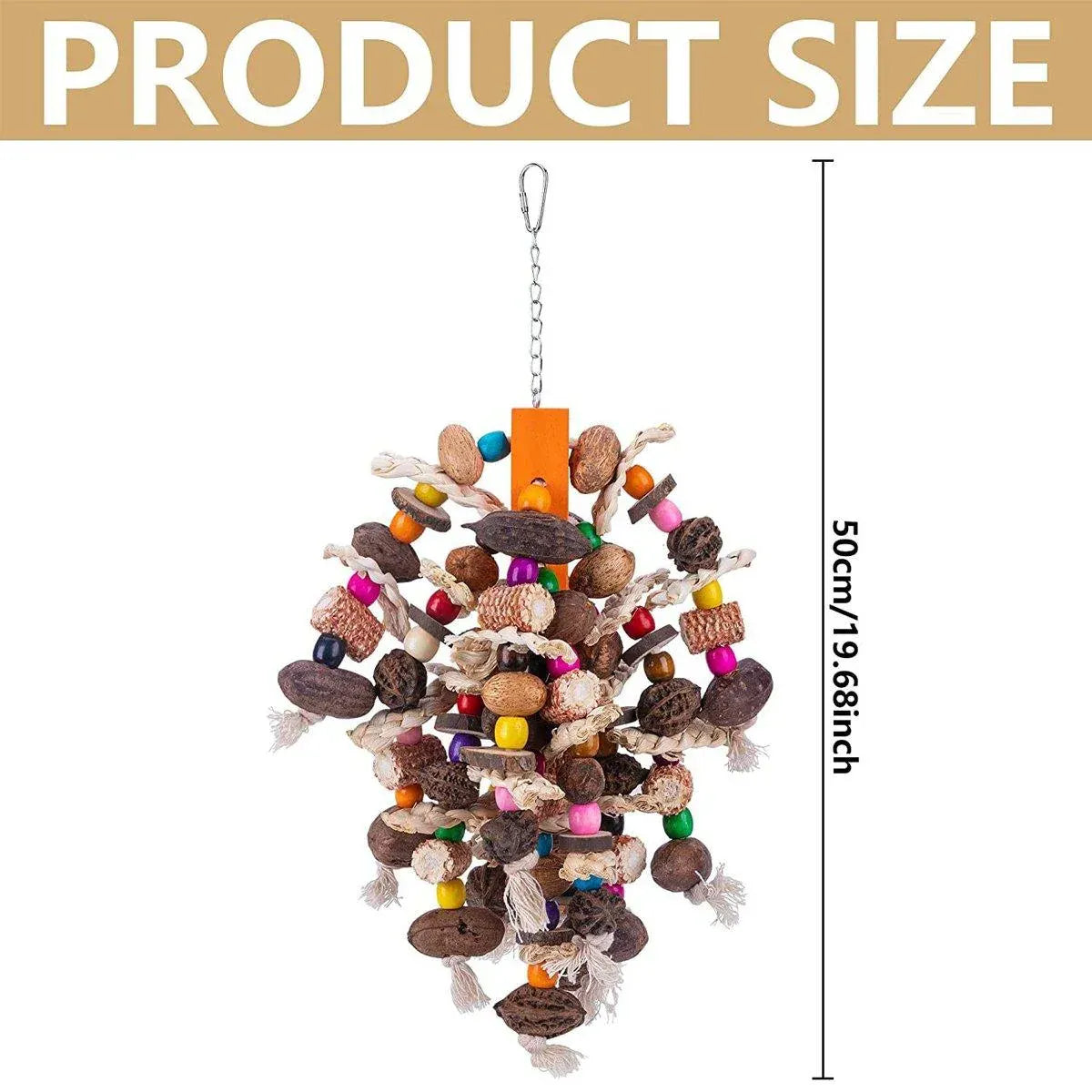 Spud Jax Petshop Colourful Parrot Toy Colourful Parrot Toy Pet Care > Bird > Bird Cage Accessories