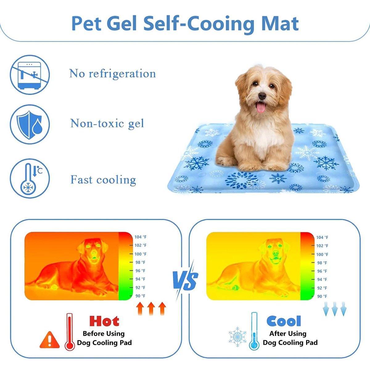 Spud Jax Petshop Cooling Ice Mat for Pets Summer Dog and Cat Cooling Pad Comfortable Pet Bed - Blue - 60x90cm Cooling Ice Mat for Pets Summer Dog and Cat Cooling Pad Comfortable Pet Bed - Blue - 60x90cm Pet Care > Dog Supplies > Dog Beds