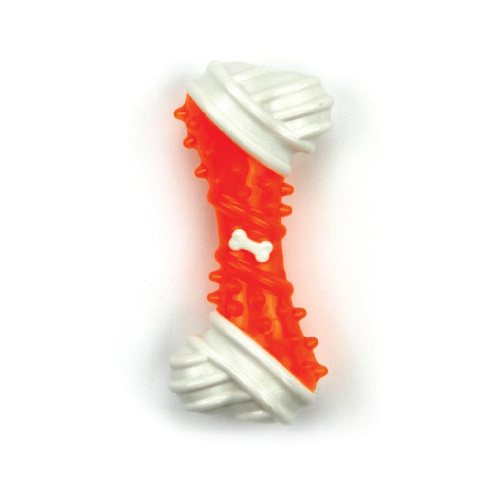 Spud Jax Petshop Dog Chew Bone - Orange Chicken Flavour Taste - Puppy Dental Teething Gum Toy AFP Dog Chew Bone - Orange Chicken Flavour Taste - Puppy Dental Teething Gum Toy AFP Pet Care > Toys