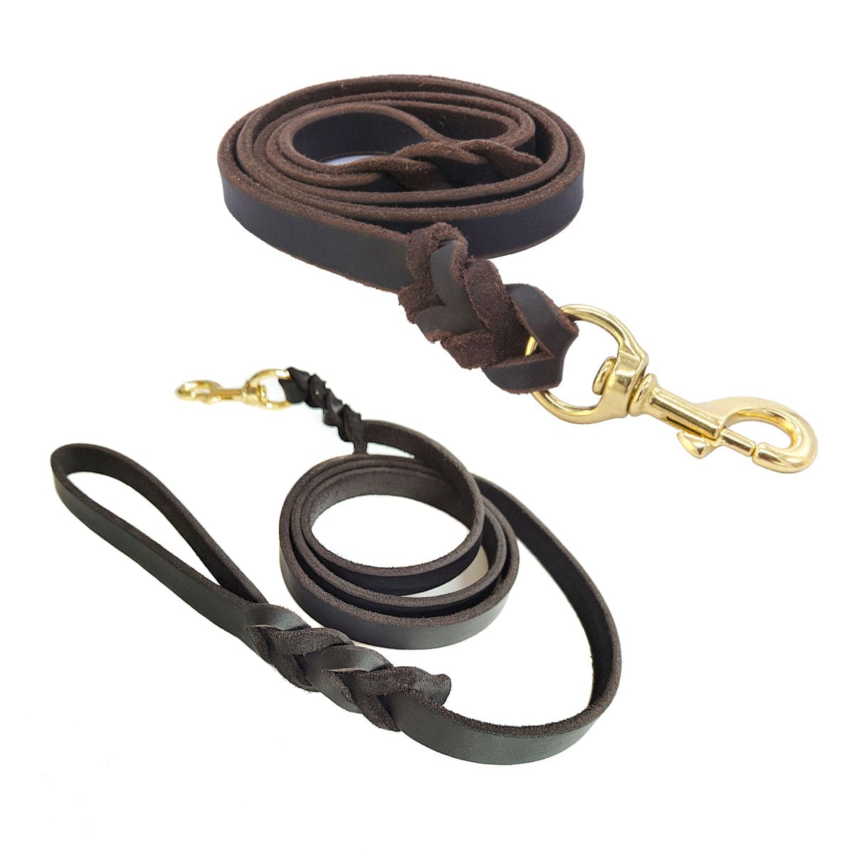 Spud Jax Petshop Dog Leash Cowhide Lead Heavy Duty Leather M Size Brown For Walking Training - Black Dog Leash Cowhide Lead Heavy Duty Leather M Size Brown For Walking Training - Black Pet Care > Dog Supplies > Dog Collars, Leads & Harnesses