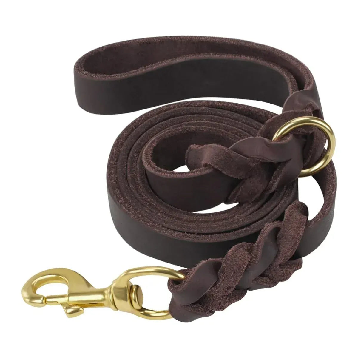 Spud Jax Petshop Dog Leash Cowhide Lead Heavy Duty Leather M Size Brown For Walking Training - Black Dog Leash Cowhide Lead Heavy Duty Leather M Size Brown For Walking Training - Black Pet Care > Dog Supplies > Dog Collars, Leads & Harnesses