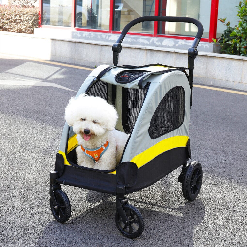Spud Jax Petshop Dog Stroller Foldable Pet Travel Cart M Size Dog Stroller Foldable Pet Travel Cart M Size Pet Care > Cat Supplies > Cat Carriers & Crates
