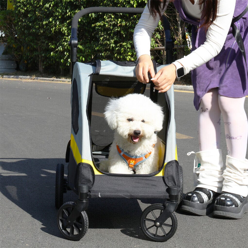Spud Jax Petshop Dog Stroller Foldable Pet Travel Cart M Size Dog Stroller Foldable Pet Travel Cart M Size Pet Care > Cat Supplies > Cat Carriers & Crates