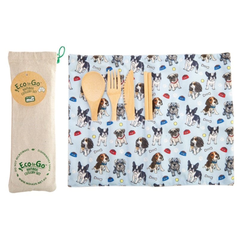 Spud Jax Petshop Dogs Eco-to-Go Bamboo Cutlery Set Home & Garden > Kitchenware > Cutlery