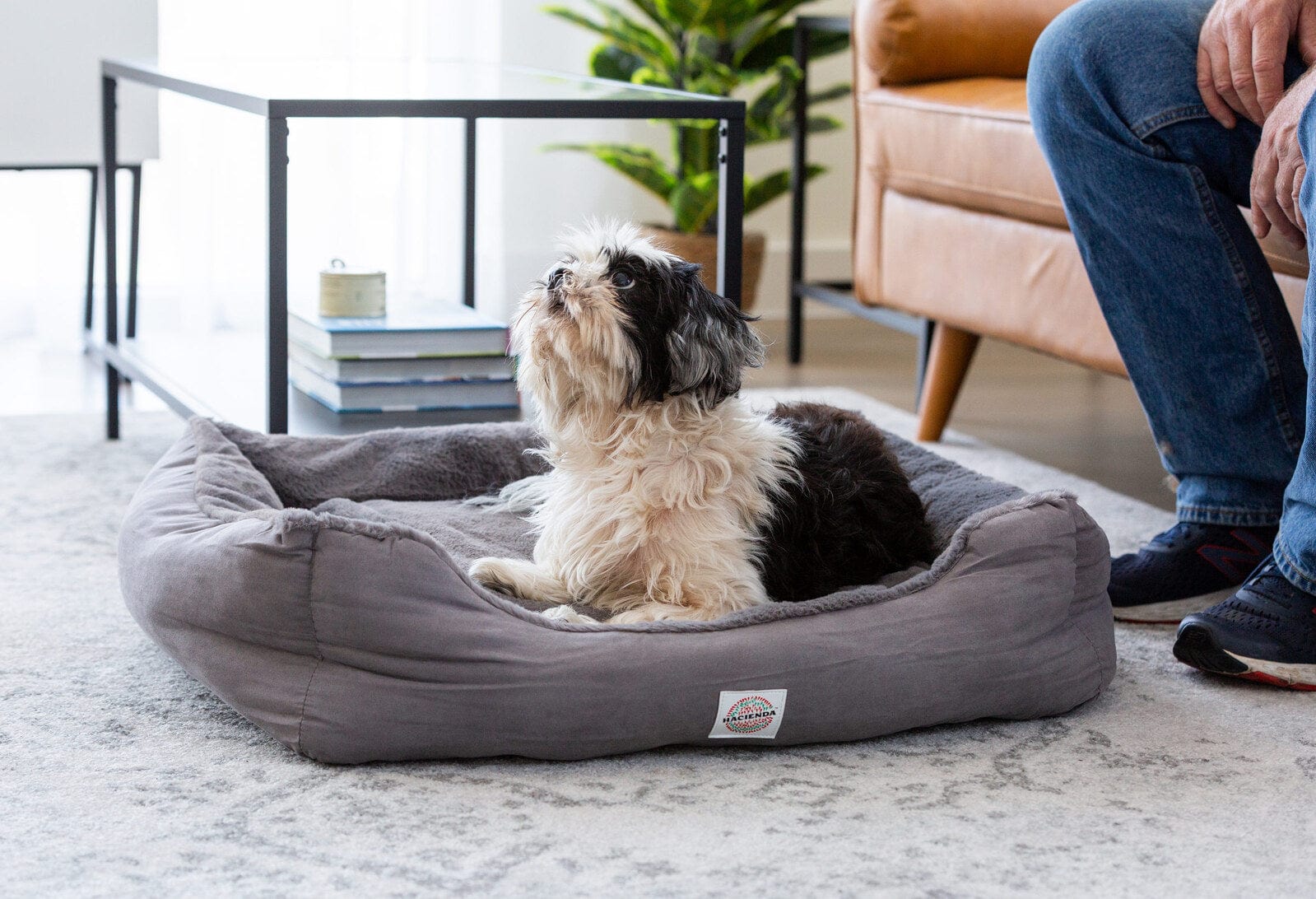Spud Jax Petshop Easy to Clean Electric Heated Rabbit Faux Fur Covering Pet Bed - Medium Pet Care > Dog Supplies