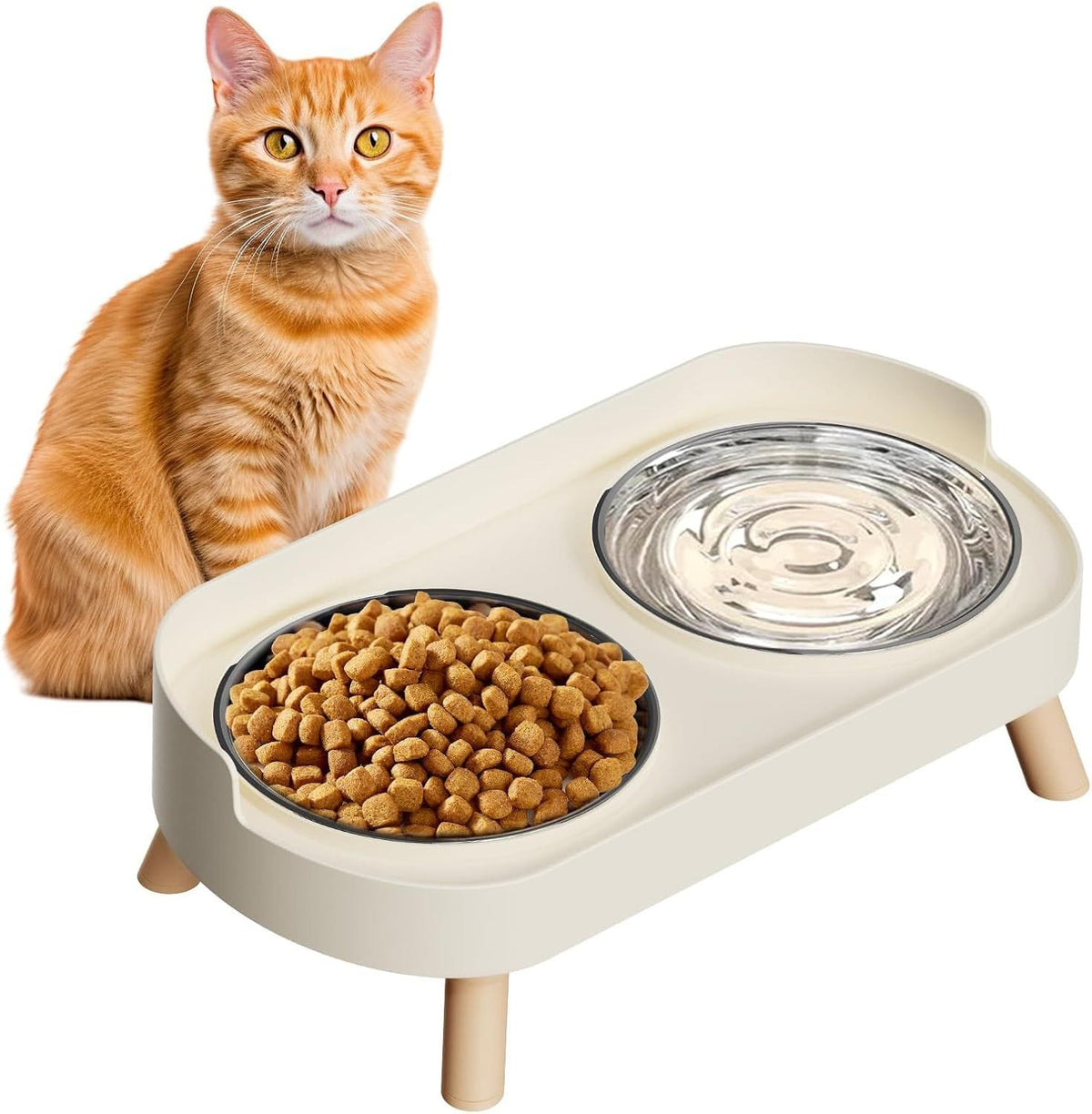 Spud Jax Petshop Elevated Cat Bowl Elevated Cat Bowl Pet Care > Dog Supplies > Dog Bowls, Feeders &amp; Waterers