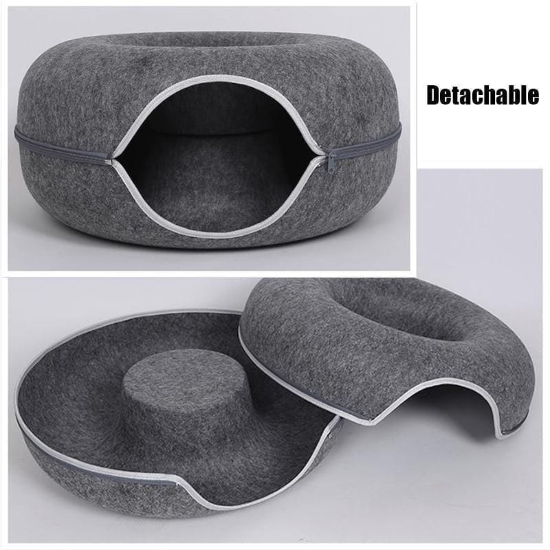Spud Jax Petshop Felt Cat Tunnel - Dark Grey Felt Cat Tunnel - Dark Grey Pet Care > Cat Supplies > Cat Furniture