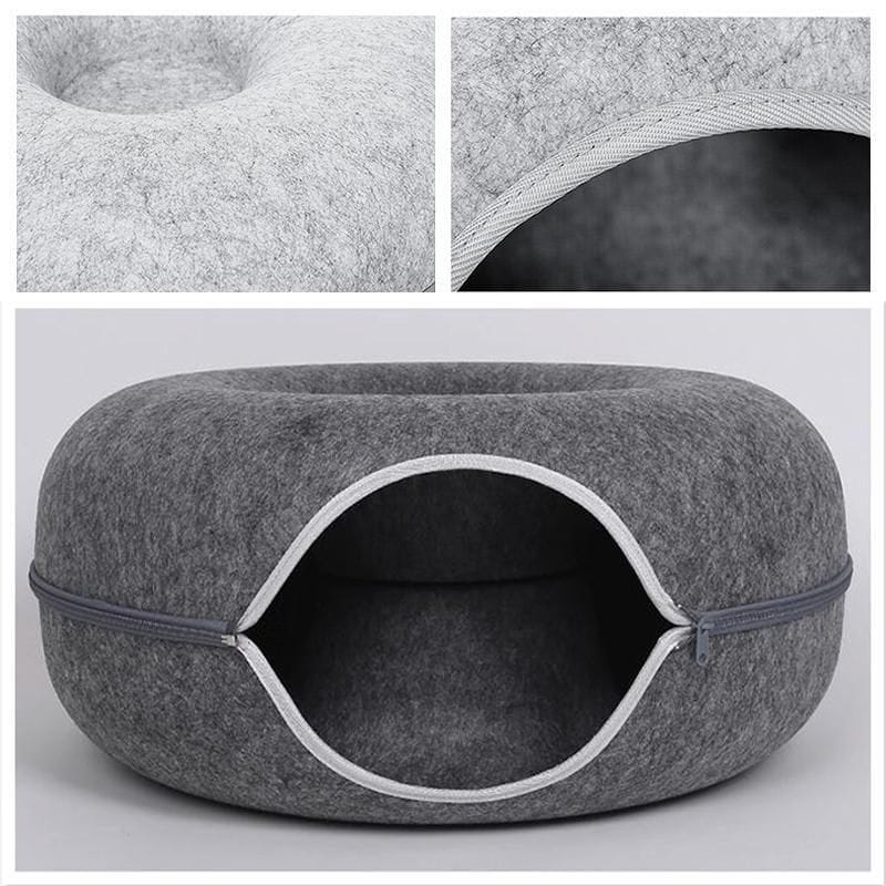 Spud Jax Petshop Felt Cat Tunnel - Dark Grey Felt Cat Tunnel - Dark Grey Pet Care > Cat Supplies > Cat Furniture