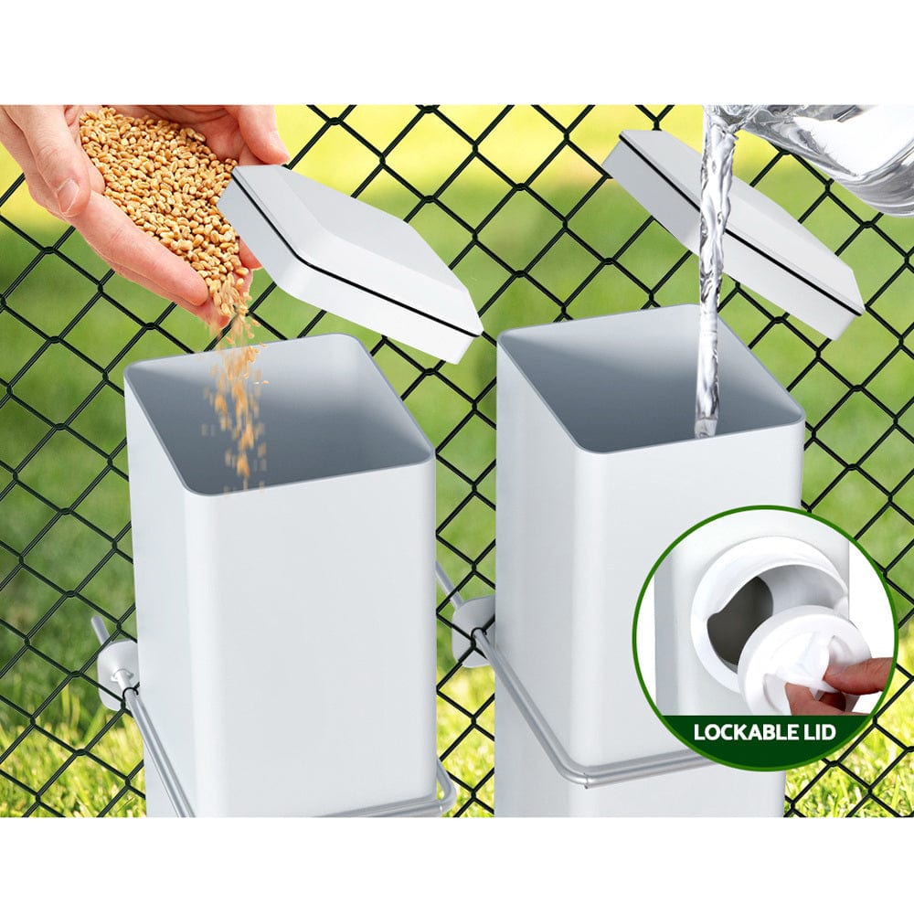 Spud Jax Petshop Giantz Chicken Feeder 4L Water Dispenser Automatic Waterer Pet Care > Bird