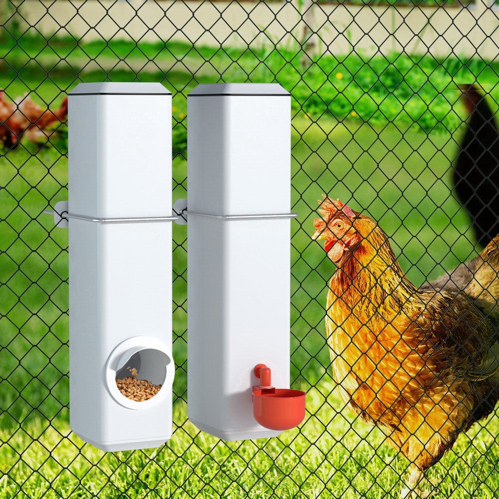 Spud Jax Petshop Giantz Chicken Feeder 4L Water Dispenser Automatic Waterer Pet Care > Bird