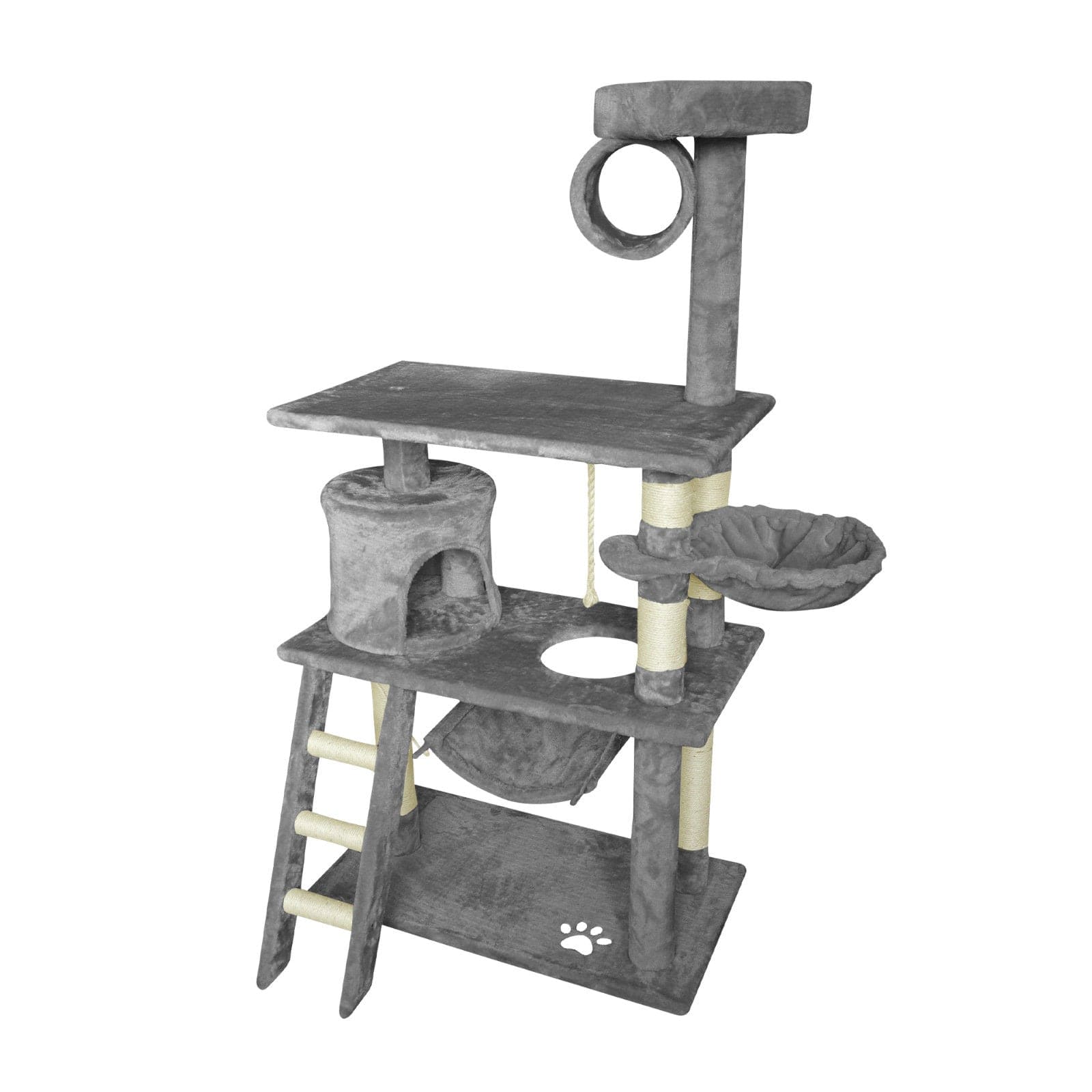 Spud Jax Petshop Grey Cat Tree Tower Condo Scratching Post Bed Stand 1.4M Grey Cat Tree Tower Condo Scratching Post Bed Stand 1.4M Pet Care > Cat Supplies > Cat Scratching Posts