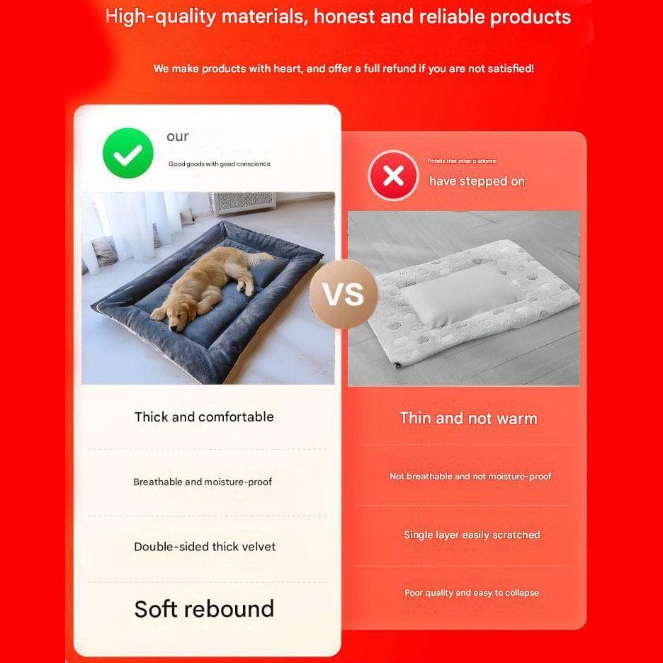 Spud Jax Petshop Grey Large Plush Dog Bed - Extra Thick Winter Warmth, Machine Washable & Non-Slip Pet Mat for Large Dogs (60cm) Grey Large Plush Dog Bed - Extra Thick Winter Warmth, Machine Washable & Non-Slip Pet Mat for Large Dogs (60cm) Pet Care > Dog Supplies > Dog Beds