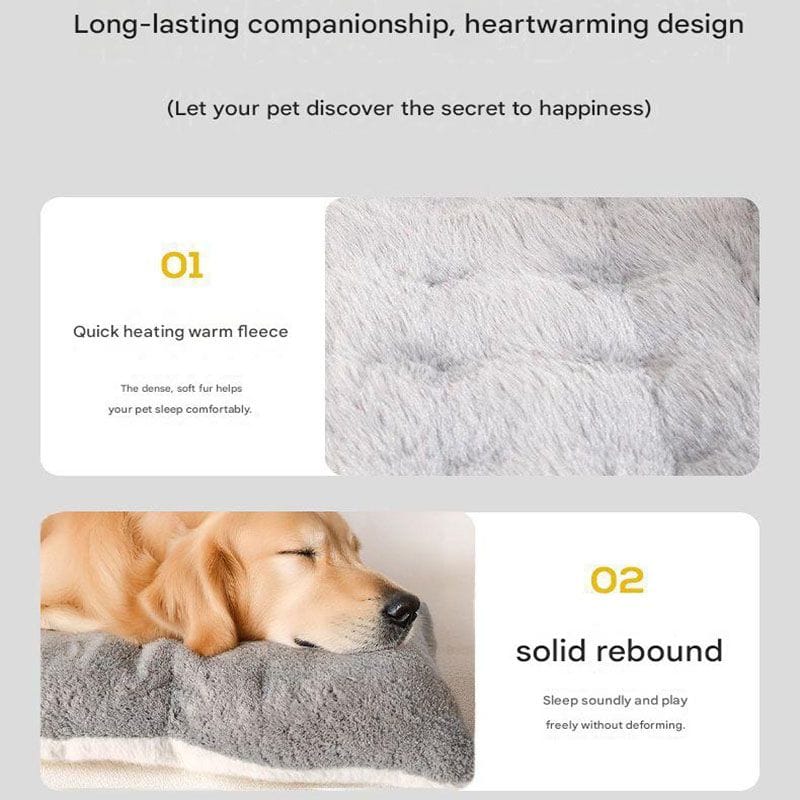 Spud Jax Petshop Grey Large Plush Dog Bed - Extra Thick Winter Warmth, Machine Washable & Non-Slip Pet Mat for Large Dogs (60cm) Grey Large Plush Dog Bed - Extra Thick Winter Warmth, Machine Washable & Non-Slip Pet Mat for Large Dogs (60cm) Pet Care > Dog Supplies > Dog Beds