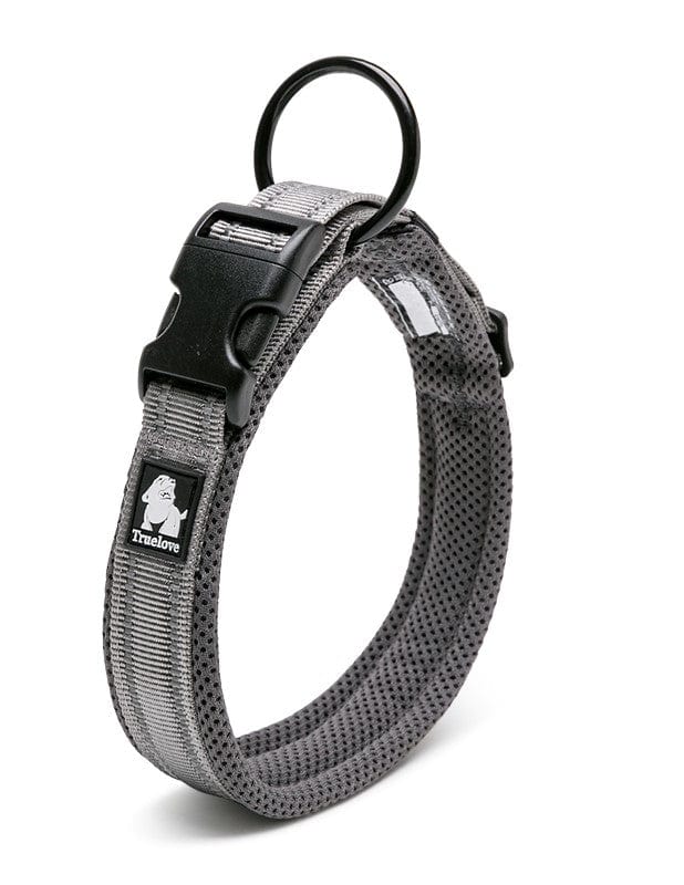 Spud Jax Petshop Heavy Duty Reflective Collar Grey L Pet Care > Dog Supplies