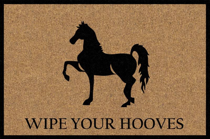 Spud Jax Petshop Horse Doormat 60x40cm Horse Doormat 60x40cm Pet Care > Bird > Bird Cages & Stands