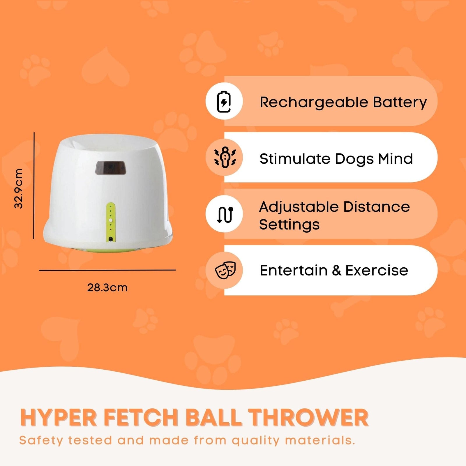Spud Jax Petshop Hyper Fetch Maxi Dog Ball Thrower - Large Interactive Pet Toy Launcher Hyper Fetch Maxi Dog Ball Thrower - Large Interactive Pet Toy Launcher Pet Care > Toys > Dog Toys