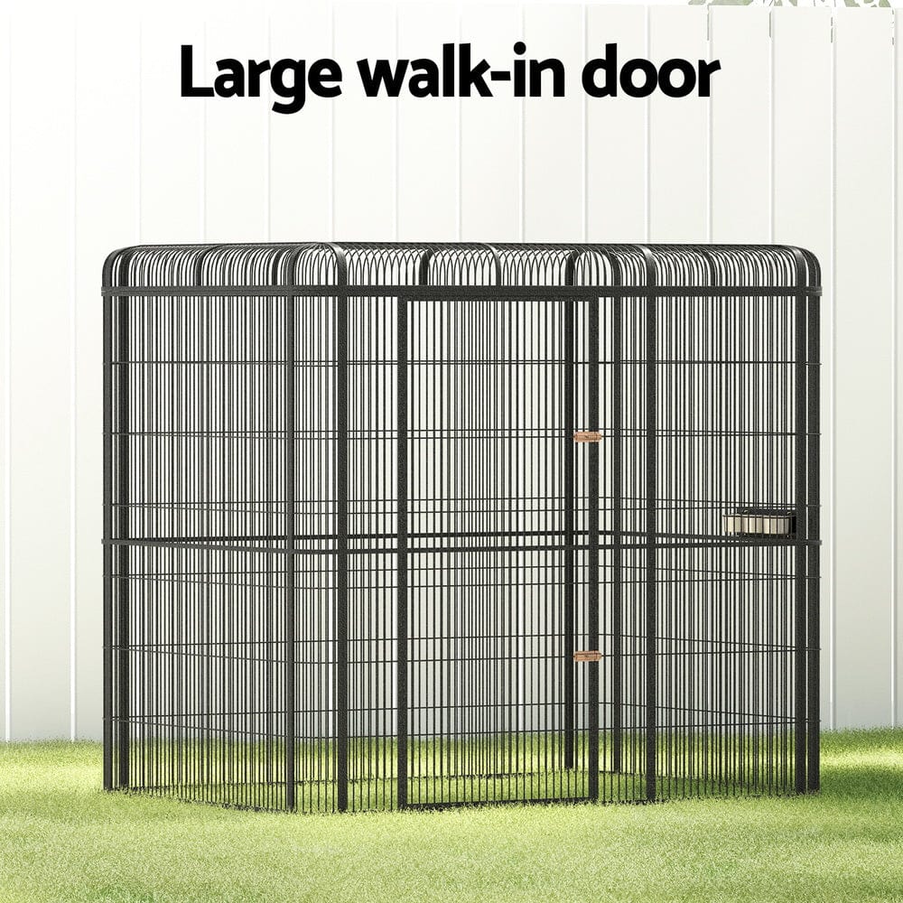Spud Jax Petshop i.Pet Bird Cage Large Walk-in Aviary Budgie Perch Cage Parrot Pet Huge 203cm Pet Care > Bird