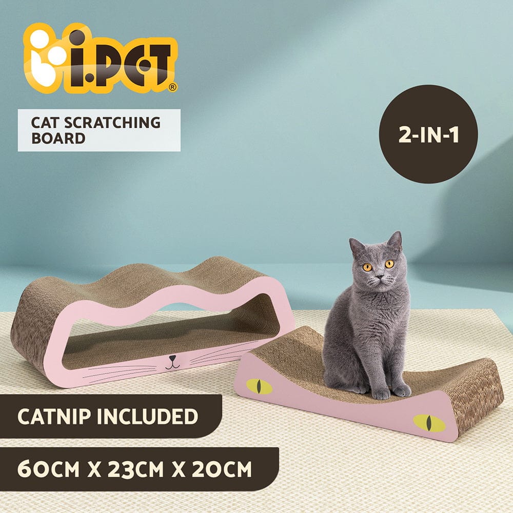 Spud Jax Petshop i.Pet Cat Scratching Board Scratcher Cardboard Kitten Indoor Climbing Pad Catnip Pet Care > Cat Supplies