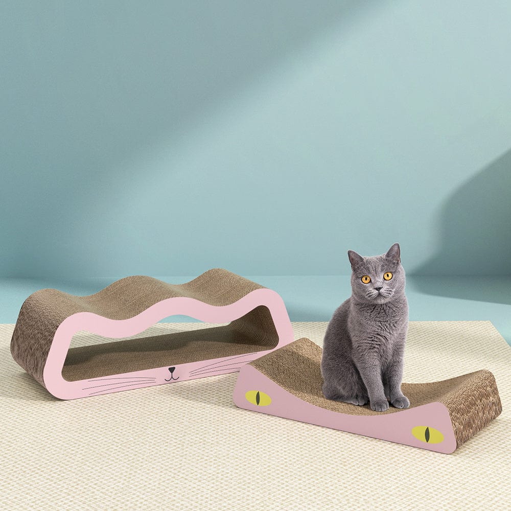 Spud Jax Petshop i.Pet Cat Scratching Board Scratcher Cardboard Kitten Indoor Climbing Pad Catnip Pet Care > Cat Supplies