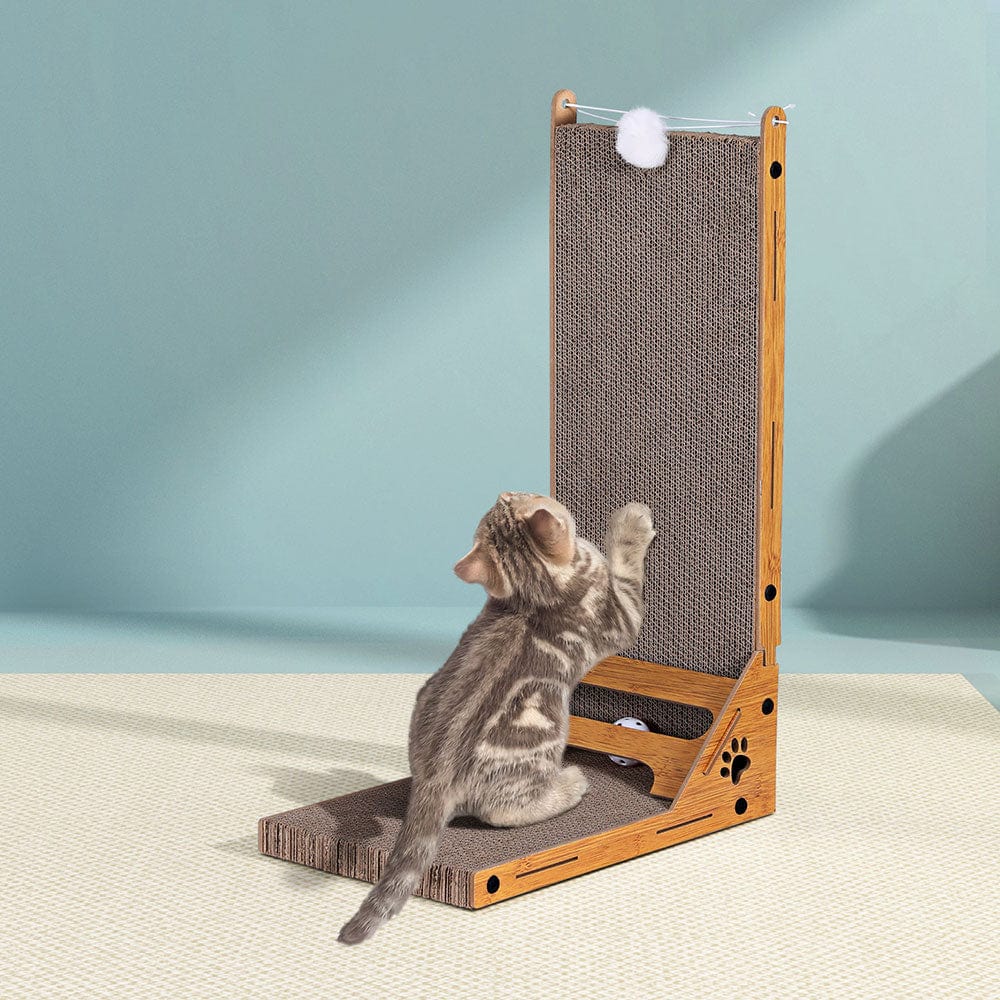 Spud Jax Petshop i.Pet Cat Scratching Board Scratcher Cardboard Kitten Indoor Climbing Toy Catnip Pet Care > Cat Supplies > Cat Scratching Posts