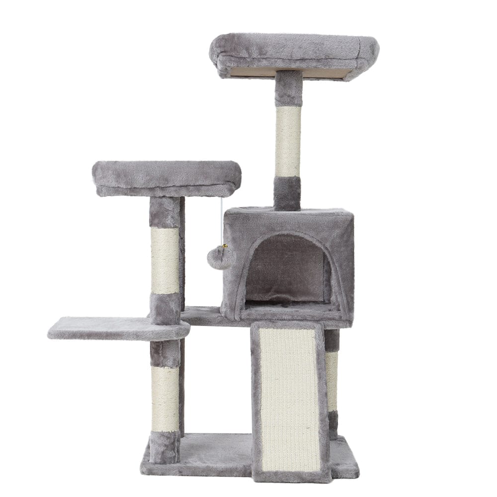 Spud Jax Petshop i.Pet Cat Tree 103cm Tower Scratching Post Scratcher Wood Condo House Trees Grey Pet Care > Cat Supplies > Cat Scratching Posts