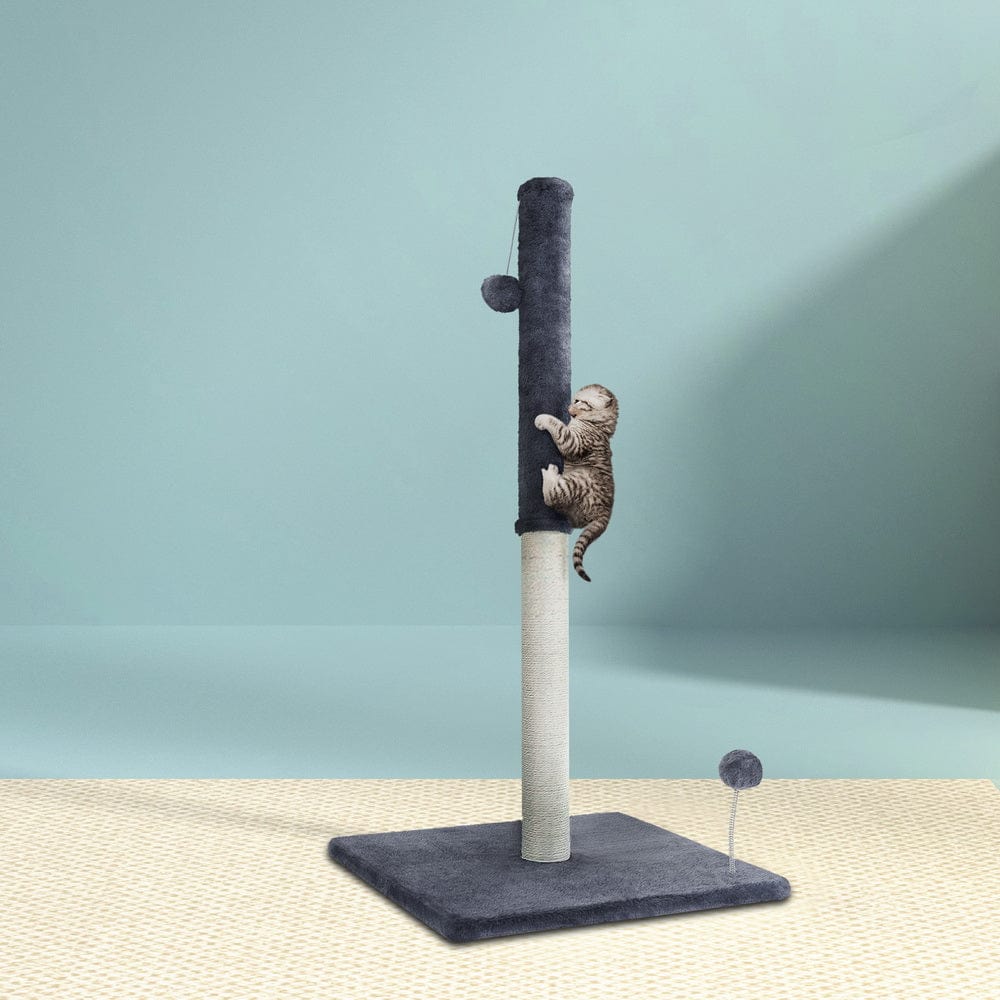 Spud Jax Petshop i.Pet Cat Tree 105cm Scratching Post Scratcher Tower Condo House Hanging toys Grey Pet Care > Cat Supplies