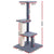 Spud Jax Petshop i.Pet Cat Tree 124cm Trees Scratching Post Scratcher Tower Condo House Furniture Wood Steps Pet Care