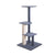 Spud Jax Petshop i.Pet Cat Tree 124cm Trees Scratching Post Scratcher Tower Condo House Furniture Wood Steps Pet Care
