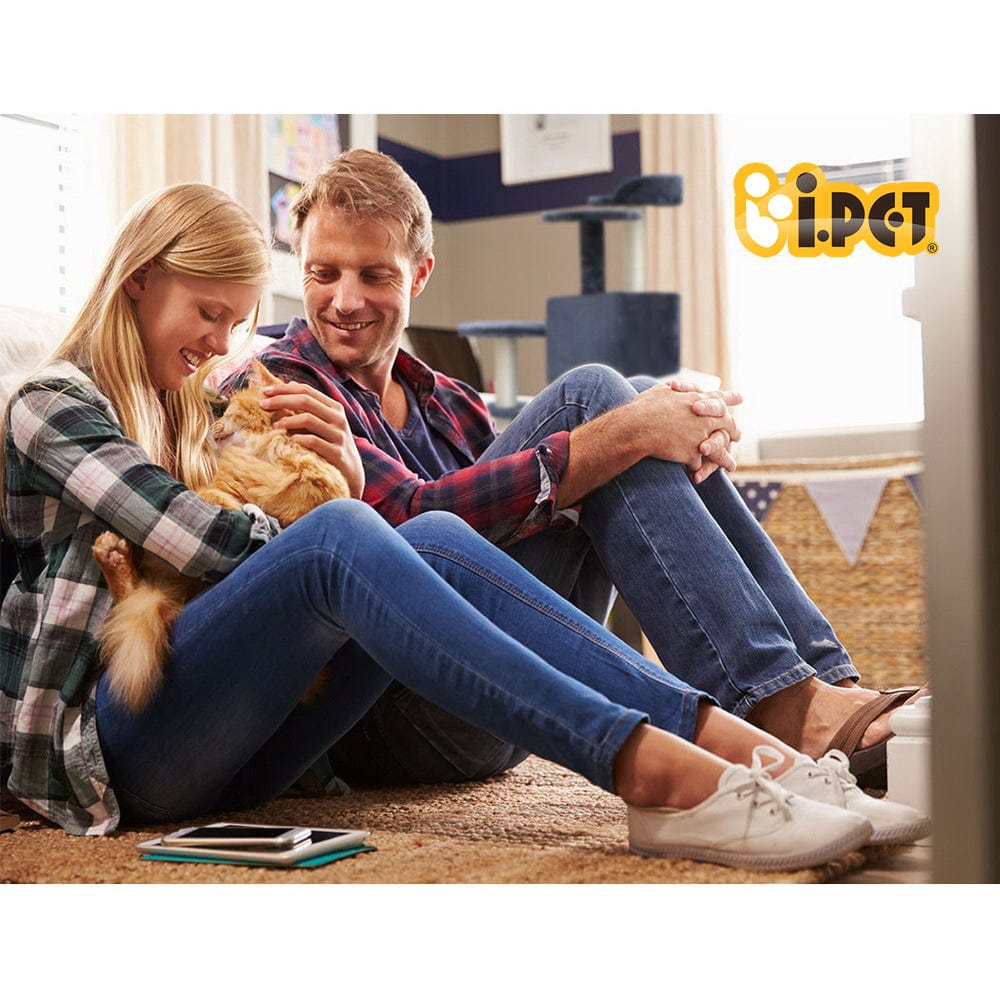 Spud Jax Petshop i.Pet Cat Tree 134cm Trees Scratching Post Scratcher Tower Condo House Furniture Wood Grey Pet Care