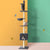 Spud Jax Petshop i.Pet Cat Tree 260cm Tower Scratching Post Scratcher Floor to Ceiling Cats Bed Dark Grey Pet Care > Cat Supplies > Cat Scratching Posts