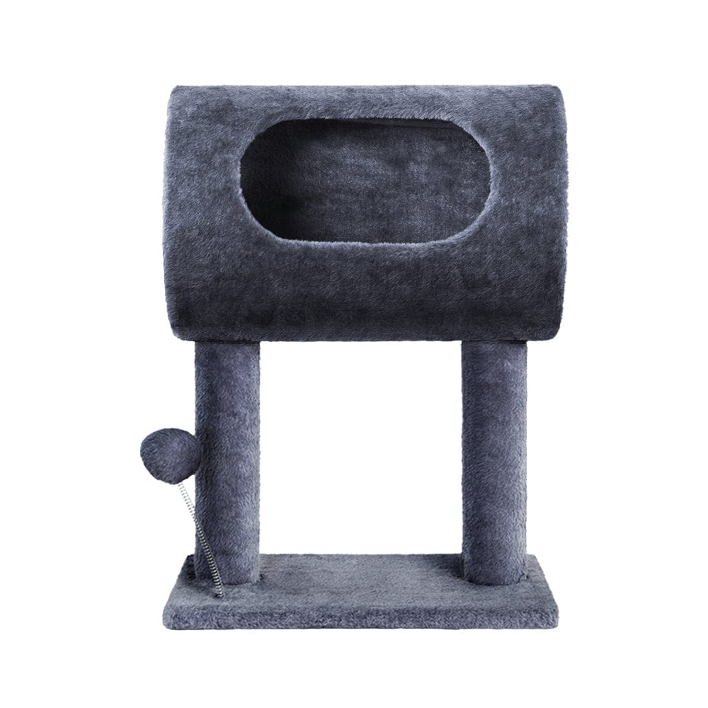 Spud Jax Petshop i.Pet Cat Tree 53cm Scratching Post Tower Scratcher Wood Condo House Trees Grey Pet Care > Cat Supplies
