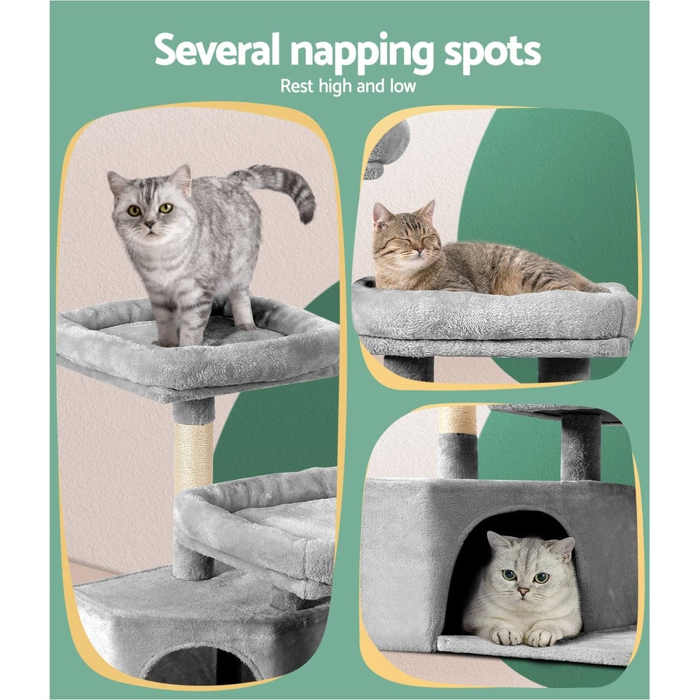 Spud Jax Petshop i.Pet Cat Tree 69cm Scratching Post Tower Scratcher Wood Condo House Bed Trees Pet Care > Cat Supplies > Cat Scratching Posts