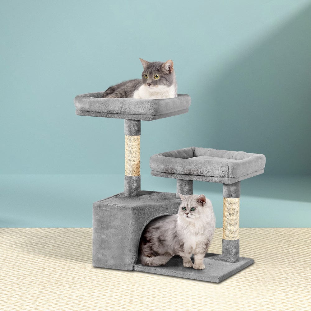Spud Jax Petshop i.Pet Cat Tree 69cm Scratching Post Tower Scratcher Wood Condo House Bed Trees Pet Care > Cat Supplies > Cat Scratching Posts