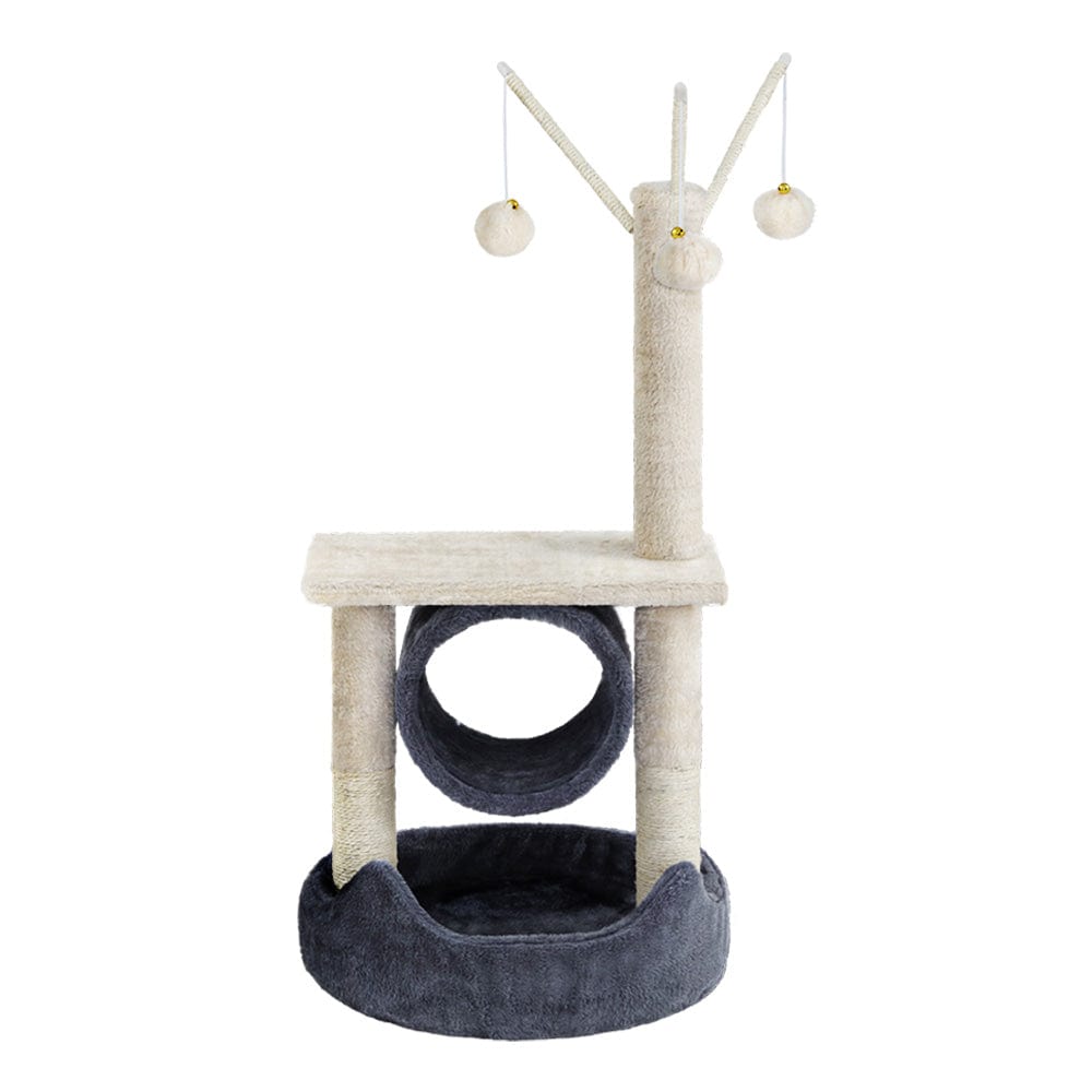Spud Jax Petshop i.Pet Cat Tree 76cm Scratching Post Tower Scratcher Condo House Hanging toys Pet Care > Cat Supplies