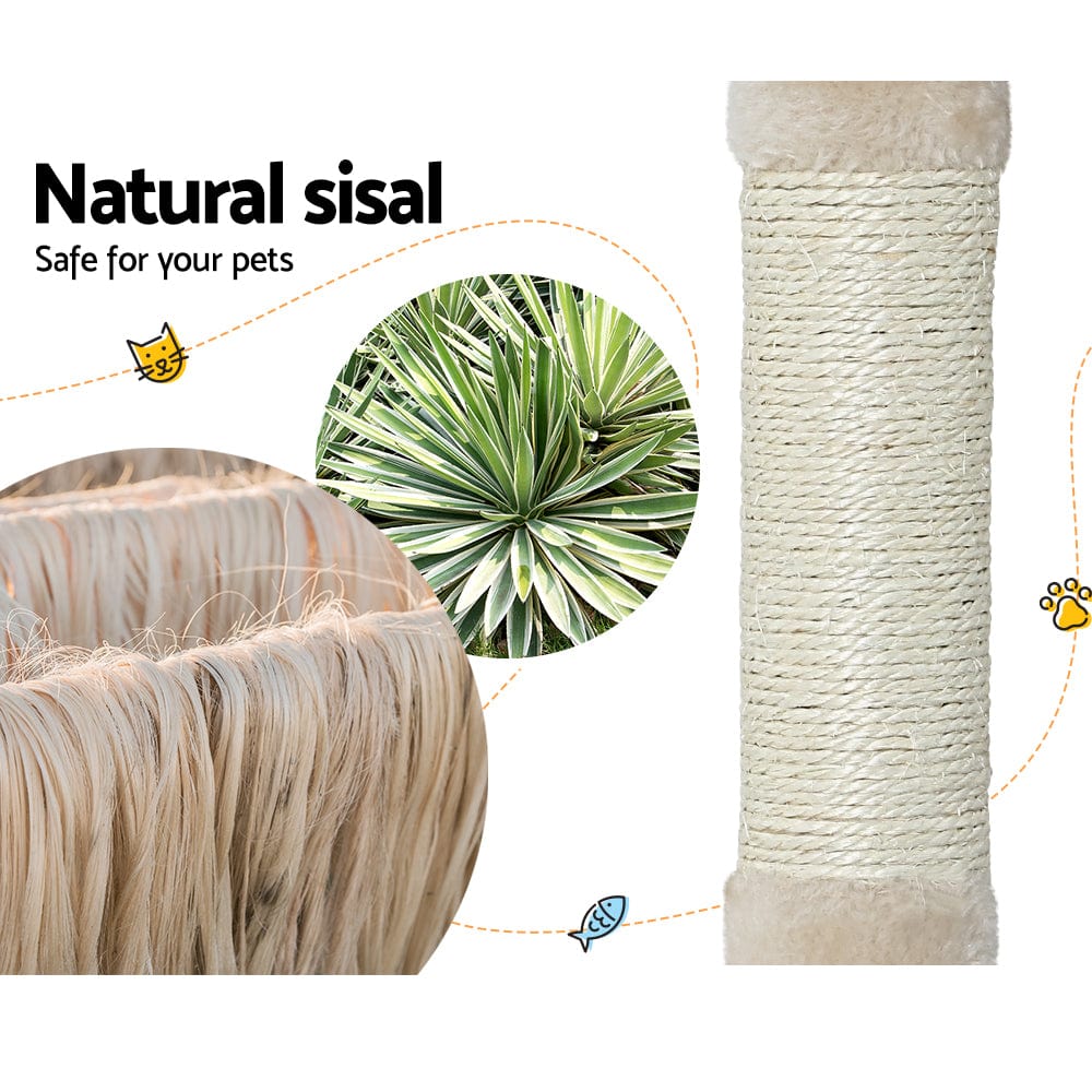 Spud Jax Petshop i.Pet Cat Tree 90cm Scratching Post Tower Scratcher Wood Condo House Bed Trees Pet Care > Cat Supplies > Cat Scratching Posts