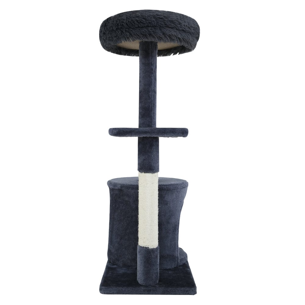 Spud Jax Petshop i.Pet Cat Tree 94cm Scratching Post Tower Scratcher Condo House Wood Trees Grey Pet Care > Cat Supplies