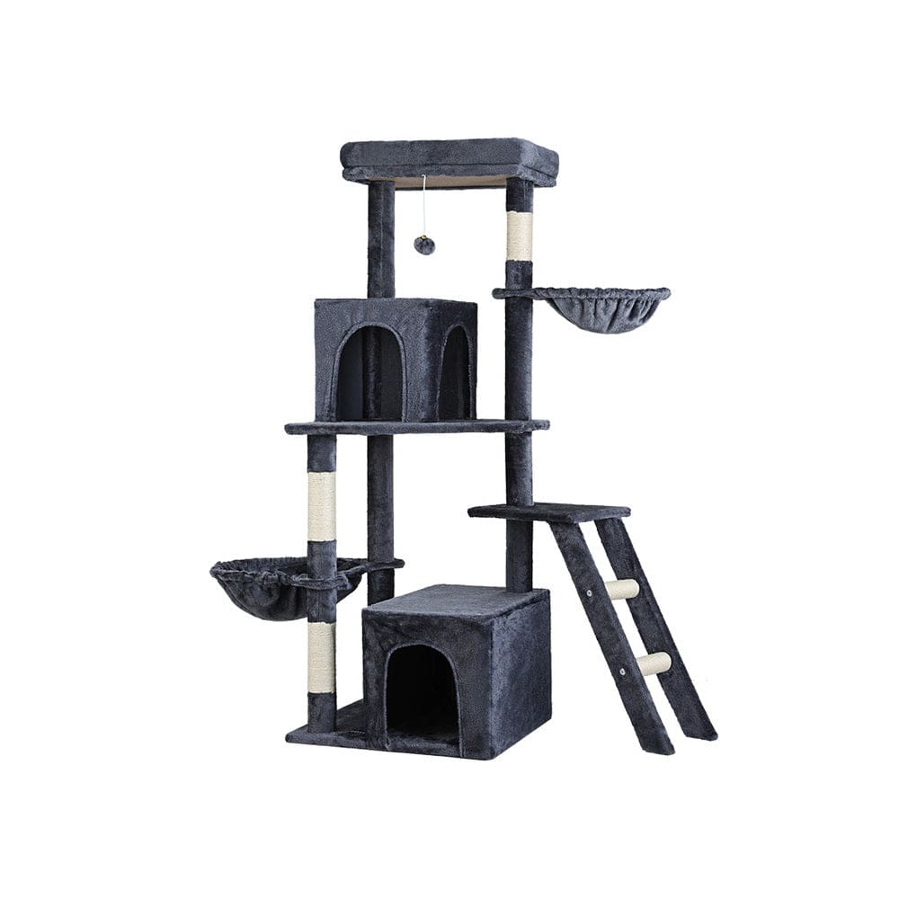 Spud Jax Petshop i.Pet Cat Tree Tower Scratching Post Scratcher 138cm Trees Condo House Grey Pet Care > Cat Supplies > Cat Scratching Posts