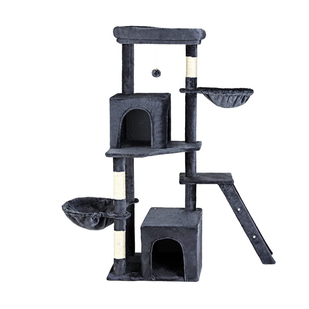 Spud Jax Petshop i.Pet Cat Tree Tower Scratching Post Scratcher 138cm Trees Condo House Grey Pet Care > Cat Supplies > Cat Scratching Posts