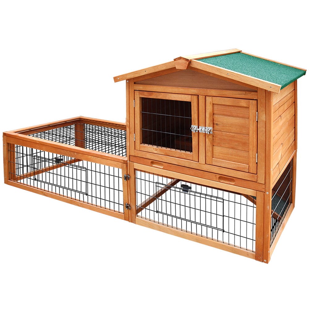 Spud Jax Petshop i.Pet Chicken Coop Rabbit Hutch 155cm x 49cm x 90cm Large Chicken Coop Wooden Run Cage House Outdoor i.Pet Chicken Coop Rabbit Hutch 155cm x 49cm x 90cm Large Chicken Coop Wooden Run Cage House Outdoor Pet Care