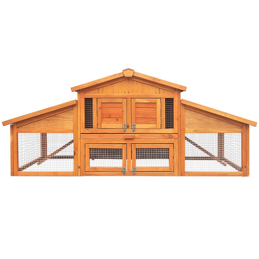 Spud Jax Petshop i.Pet Chicken Coop Rabbit Hutch 169cm x 52cm x 72cm Large Chicken Coop Wooden House Run Cage i.Pet Chicken Coop Rabbit Hutch 169cm x 52cm x 72cm Large Chicken Coop Wooden House Run Cage Coop_Hutch