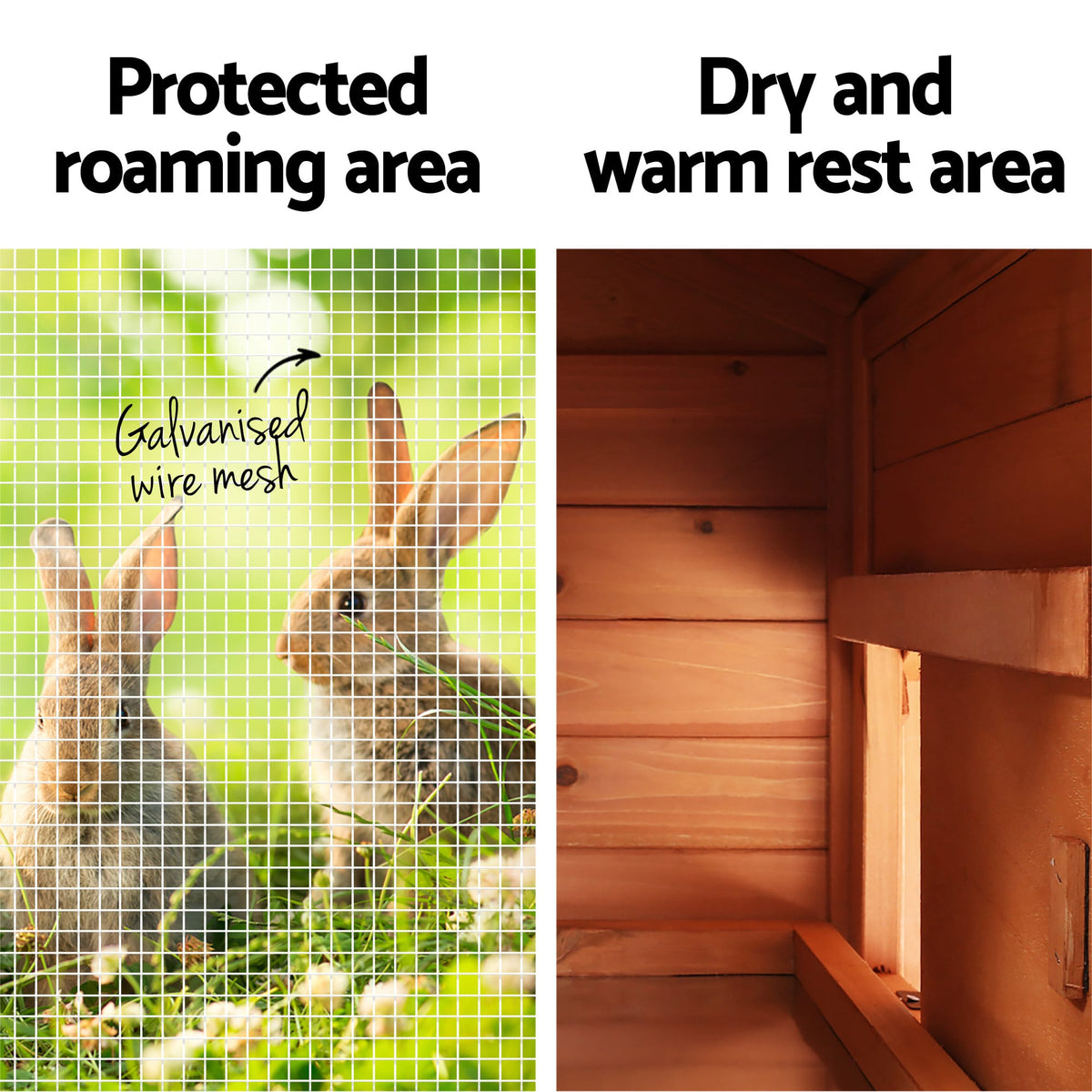 Spud Jax Petshop i.Pet Chicken Coop Rabbit Hutch 220cm x 44cm x 84cm Large Chicken Coop Run Wooden Outdoor Cage House i.Pet Chicken Coop Rabbit Hutch 220cm x 44cm x 84cm Large Chicken Coop Run Wooden Outdoor Cage House Pet Care