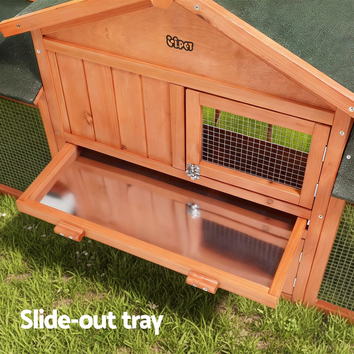 Spud Jax Petshop i.Pet Chicken Coop Rabbit Hutch 220cm x 44cm x 84cm Large Chicken Coop Run Wooden Outdoor Cage House i.Pet Chicken Coop Rabbit Hutch 220cm x 44cm x 84cm Large Chicken Coop Run Wooden Outdoor Cage House Pet Care