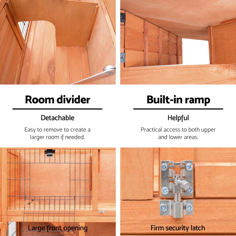 Spud Jax Petshop i.Pet Chicken Coop Rabbit Hutch 88cm x 40cm x 76cm Large Chicken Coop House Run Wooden Cage Outdoor i.Pet Chicken Coop Rabbit Hutch 88cm x 40cm x 76cm Large Chicken Coop House Run Wooden Cage Outdoor Pet Care