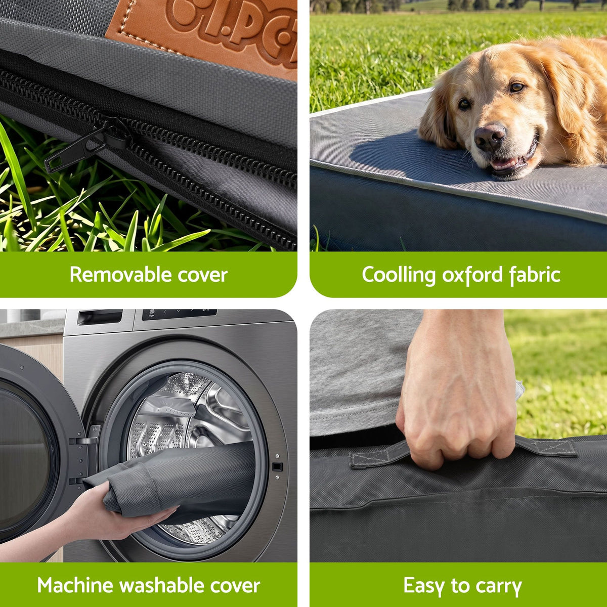 Spud Jax Petshop i.Pet Dog Bed XL Water-resistant Egg Crate Foam Orthopedic Pet Mat Grey i.Pet Dog Bed XL Water-resistant Egg Crate Foam Orthopedic Pet Mat Grey Pet Care > Dog Supplies > Dog Beds