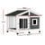 Spud Jax Petshop i.Pet Dog Kennel House Large Wooden Outdoor Pet Kennels Indoor Puppy Cabin Home Pet Care > Dog Supplies