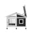Spud Jax Petshop i.Pet Dog Kennel House Large Wooden Outdoor Pet Kennels Indoor Puppy Cabin Home Pet Care > Dog Supplies