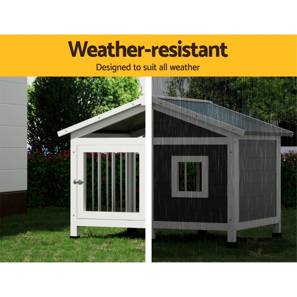 Spud Jax Petshop i.Pet Dog Kennel House Large Wooden Outdoor Pet Kennels Indoor Puppy Cabin Home Pet Care > Dog Supplies