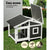 Spud Jax Petshop i.Pet Dog Kennel House Large Wooden Outdoor Pet Kennels Indoor Puppy Cabin Home Pet Care > Dog Supplies