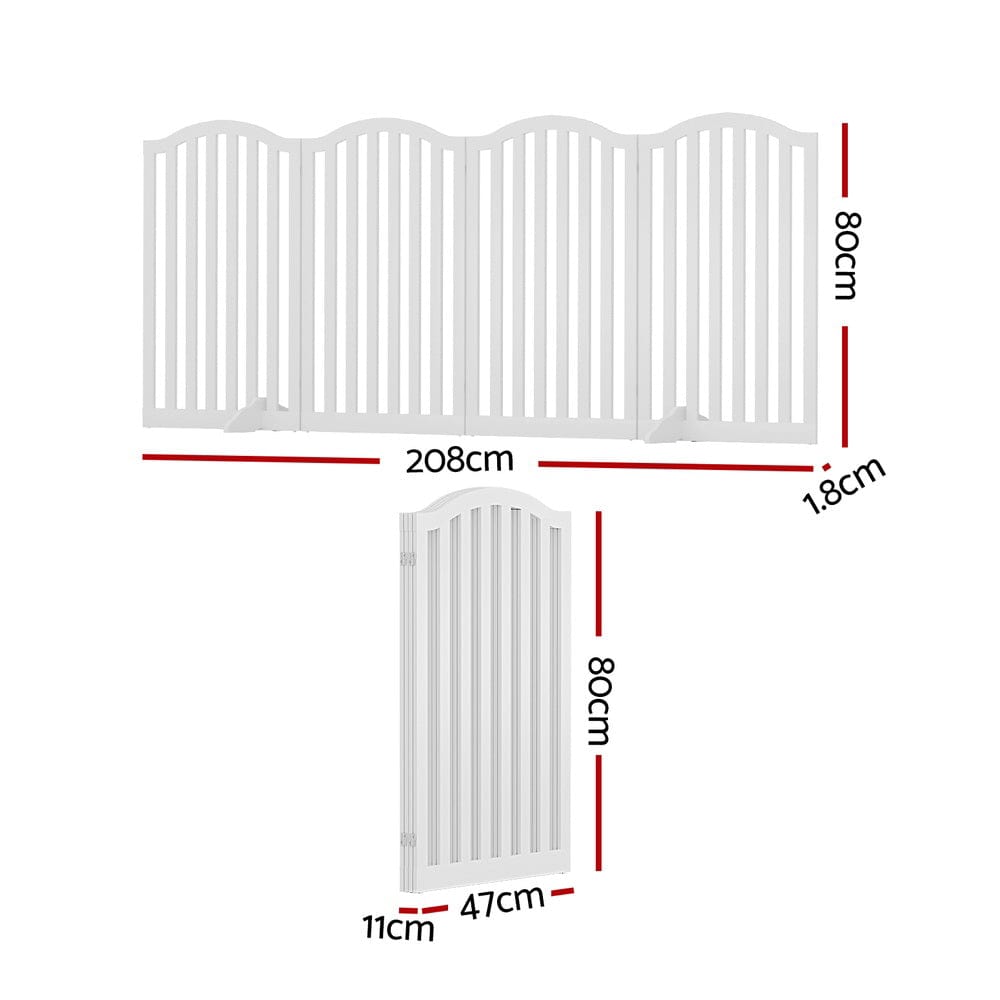 Spud Jax Petshop i.Pet Dog Playpen Enclosure 4 Panel Pet Fence Wooden Play Pen Pet Care > Dog Supplies