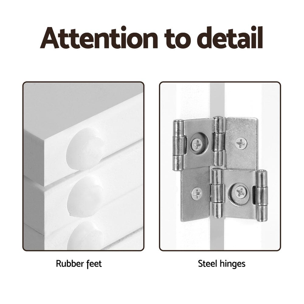 Spud Jax Petshop i.Pet Dog Playpen Enclosure 4 Panel Pet Fence Wooden Play Pen Pet Care > Dog Supplies